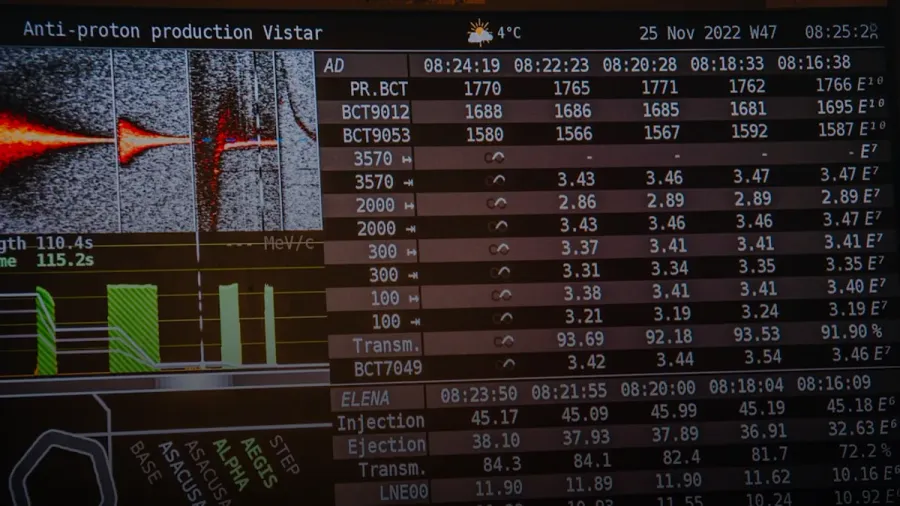 a computer screen with a bunch of data on it