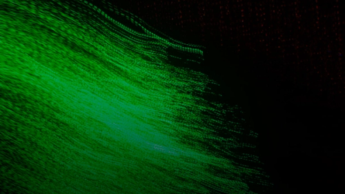 green and black abstract painting