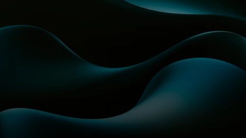 dark teal wavy shapes on black