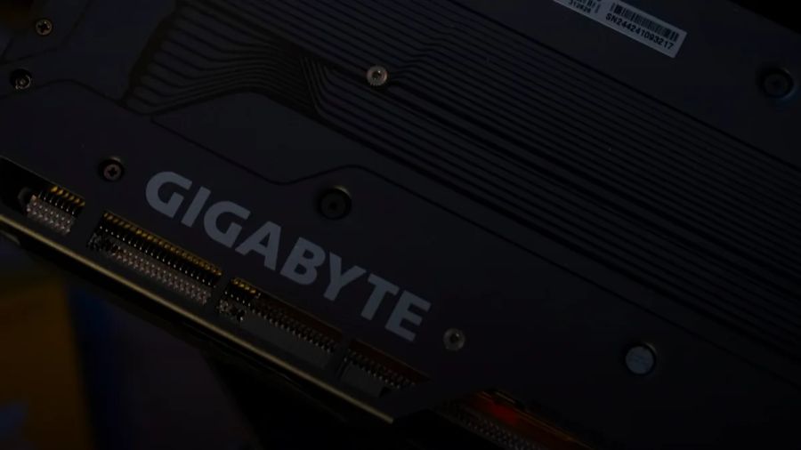 A gigabyte graphics card is shown.