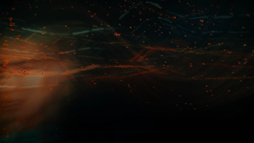 a blurry image of a bright orange and blue light