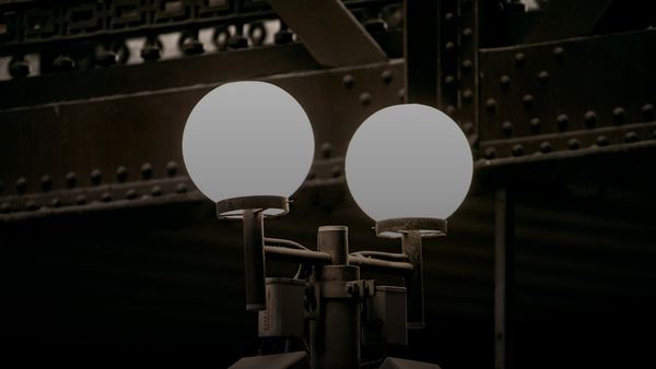 a close-up of a light