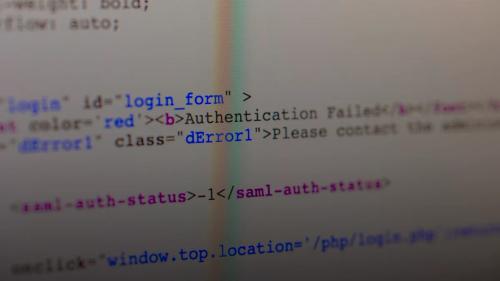 system logs terminal laptop screen code — illustration for article on LLM Data Leakage Playbook [2026]: