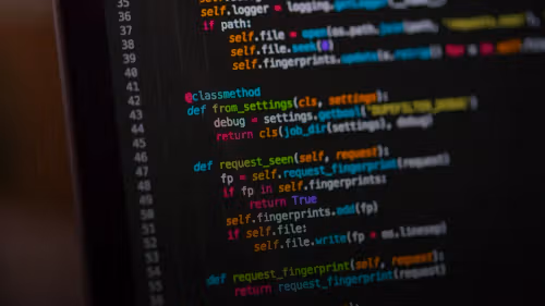 a computer screen with a bunch of code on it