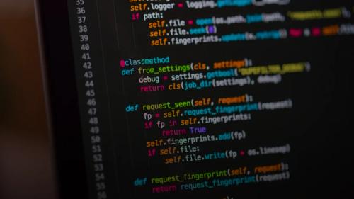 a computer screen with a bunch of code on it