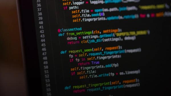 a computer screen with a bunch of code on it