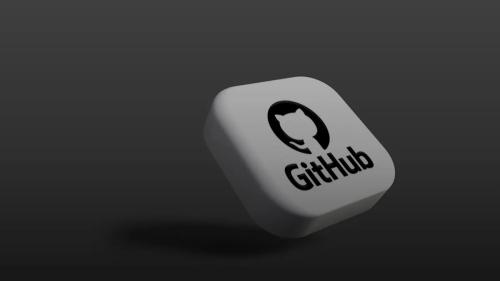 a white dice with a black github logo on it