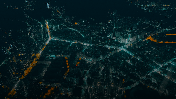white and yellow light during night time
