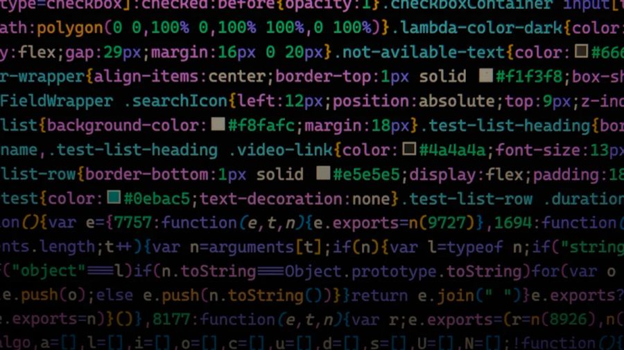 a computer screen with a lot of text on it