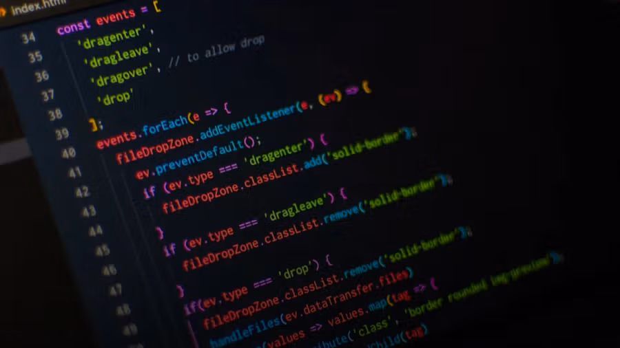 monitor displaying index.html codes