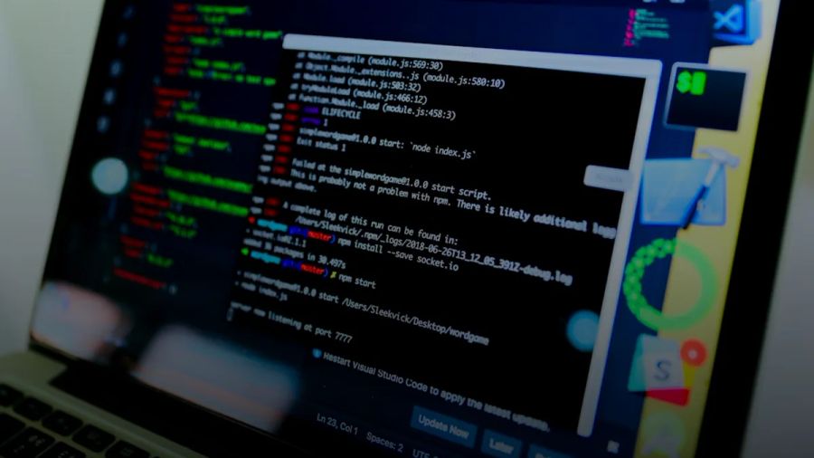 laptop compute displaying command prompt