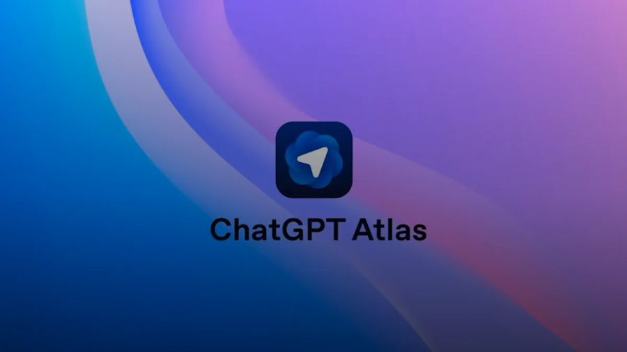 Chatgpt atlas app icon on abstract background