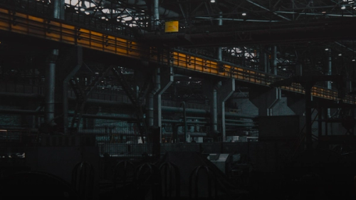 A factory filled with lots of machines and machinery