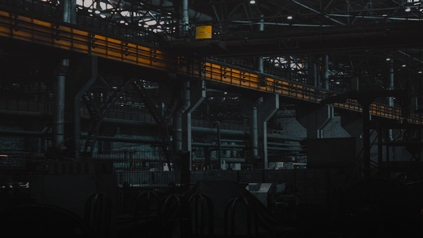 A factory filled with lots of machines and machinery
