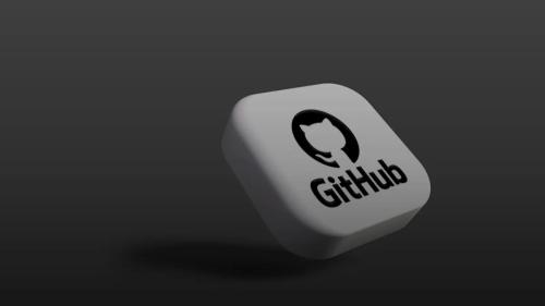 a white dice with a black github logo on it