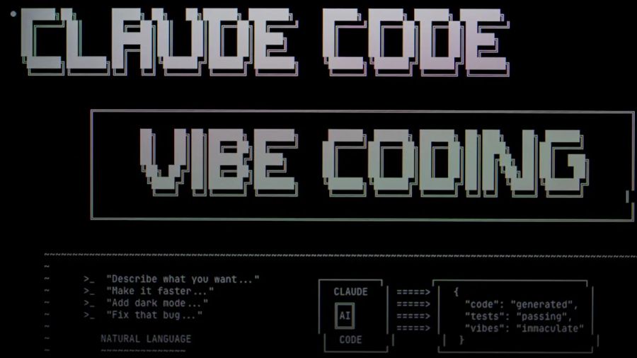 Pixelated text for claude code vibe coding