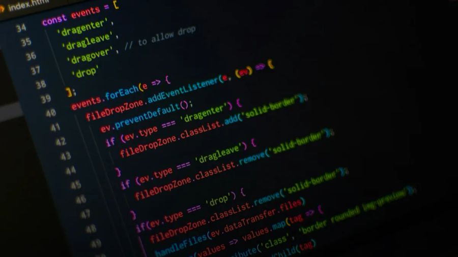 monitor displaying index.html codes