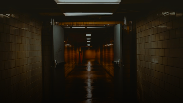 brown empty hallway