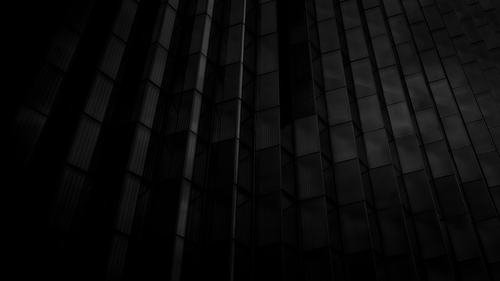 a black and white photo of a building